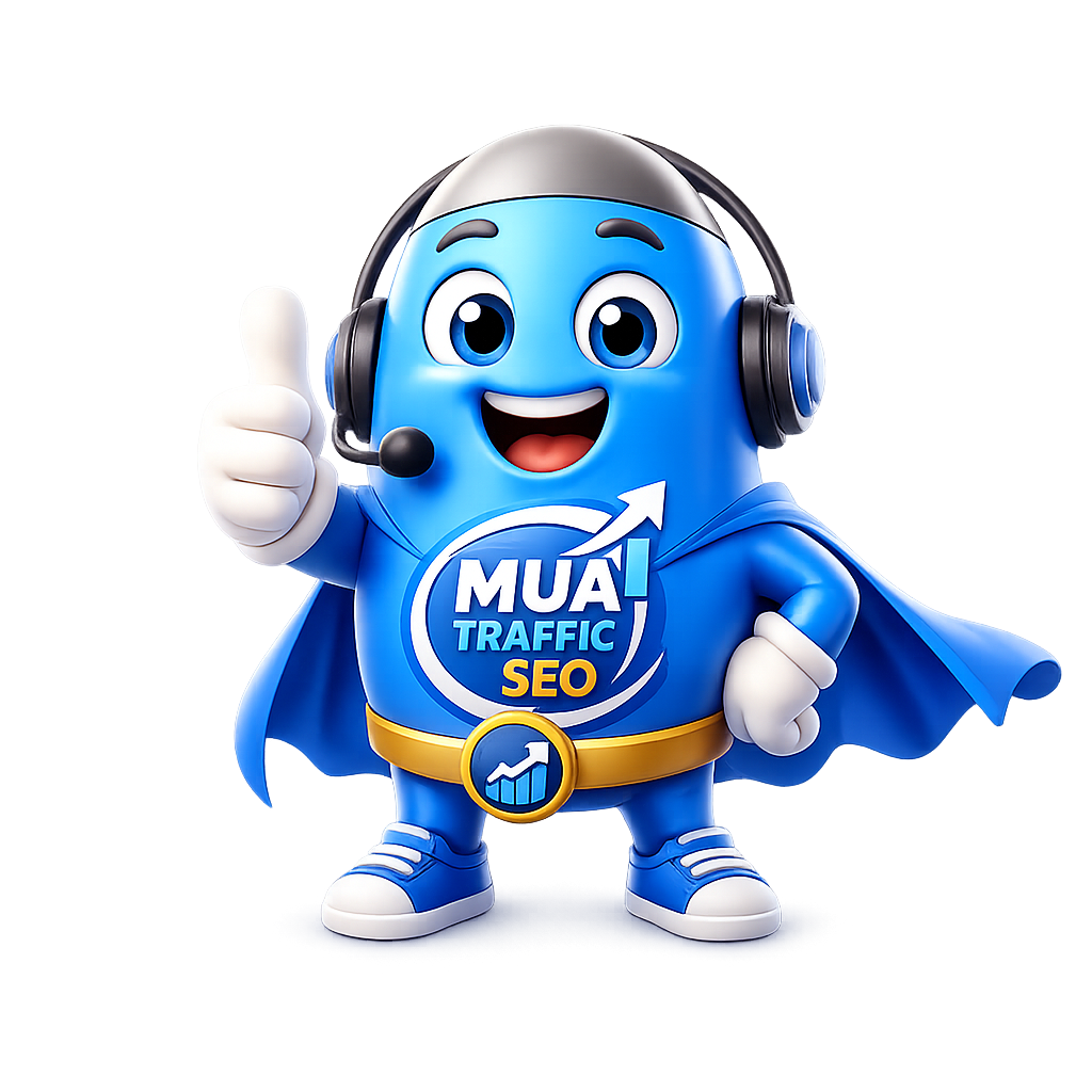Mascot robot MuaTrafficSEO